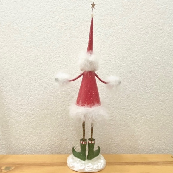 Retired 2005 DEPARTMENT 56 Christmas Krinkles Santa Holding Trees Figure - Picture 14 of 15